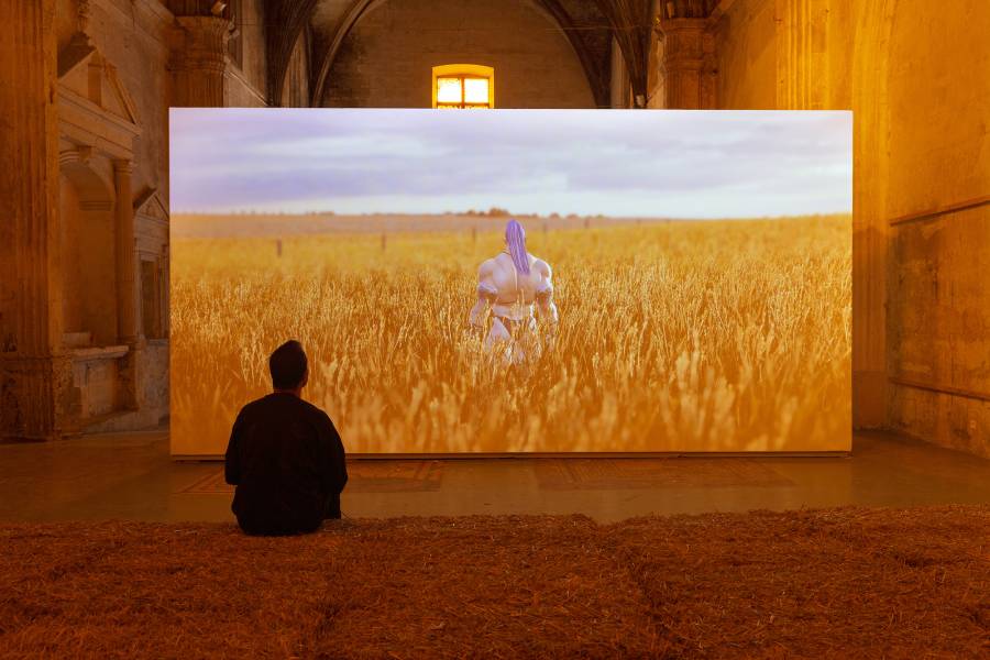 Theo Triantafyllidis 2021 Solo Exhibition, Octobre Numérique - Faire Monde, Eglise des Trinitaires, Arles, France