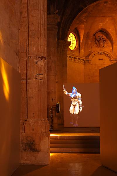 Theo Triantafyllidis 2021 Solo Exhibition, Octobre Numérique - Faire Monde, Eglise des Trinitaires, Arles, France