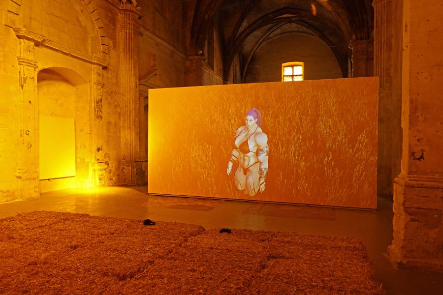 Theo Triantafyllidis 2021 Solo Exhibition, Octobre Numérique - Faire Monde, Eglise des Trinitaires, Arles, France